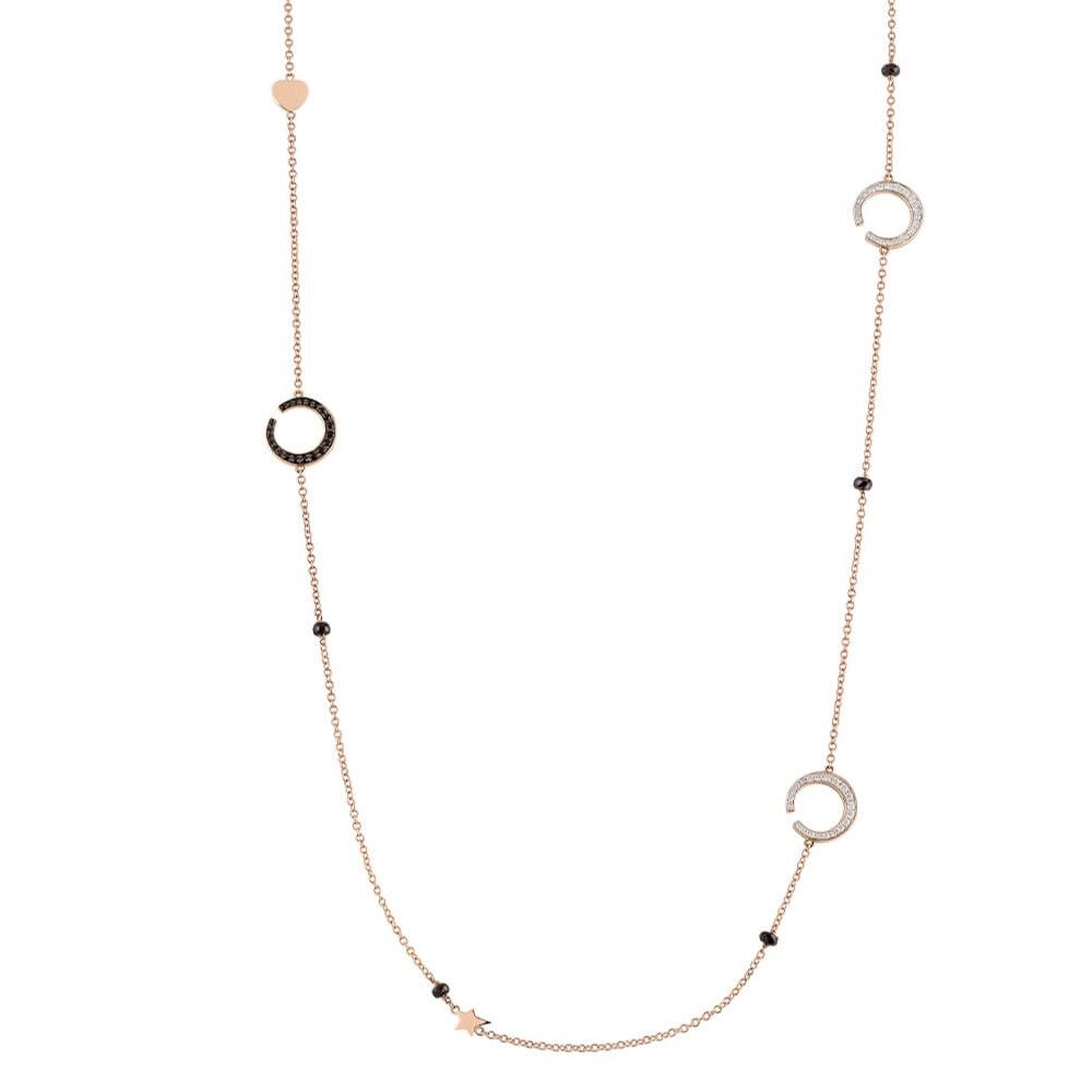 Al Coro Mezzaluna Collier - C365BSR45 - Roségold 750/-