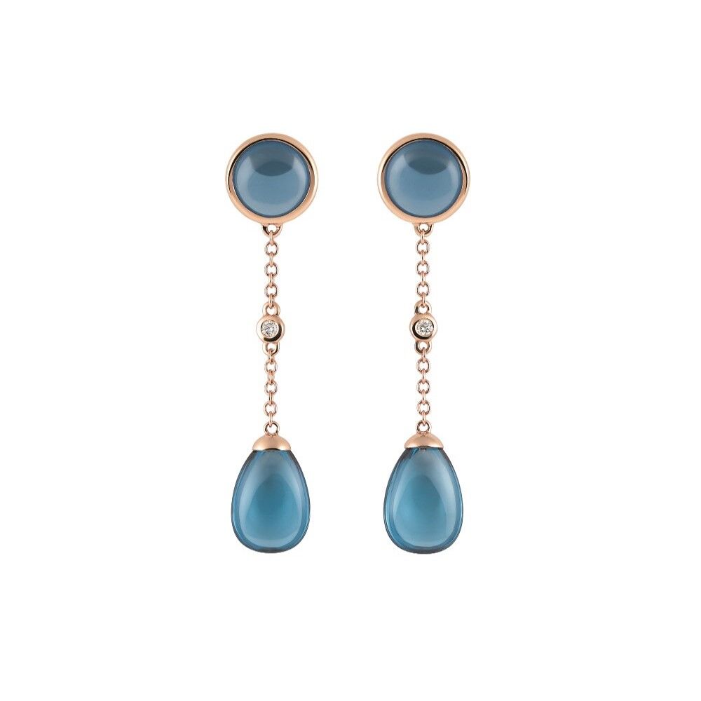 Al Coro Amici Ohrschmuck - E228BQR - Roségold 750/-