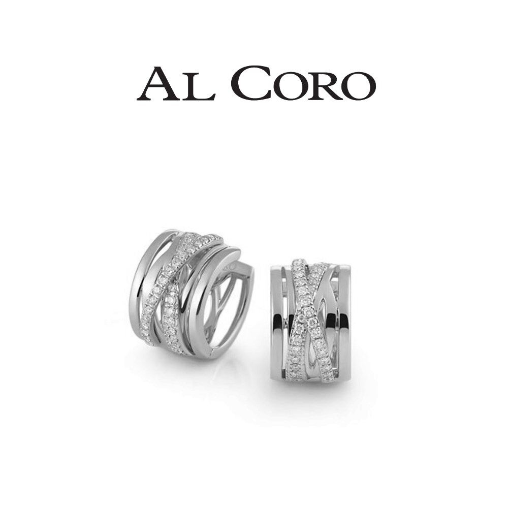 Al Coro Serenata Creolen - NE424W - Weissgold 750/-