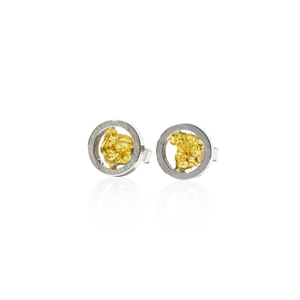 schmuck•werk Nugget Ohrstecker - NO103ST - Edelstahl
