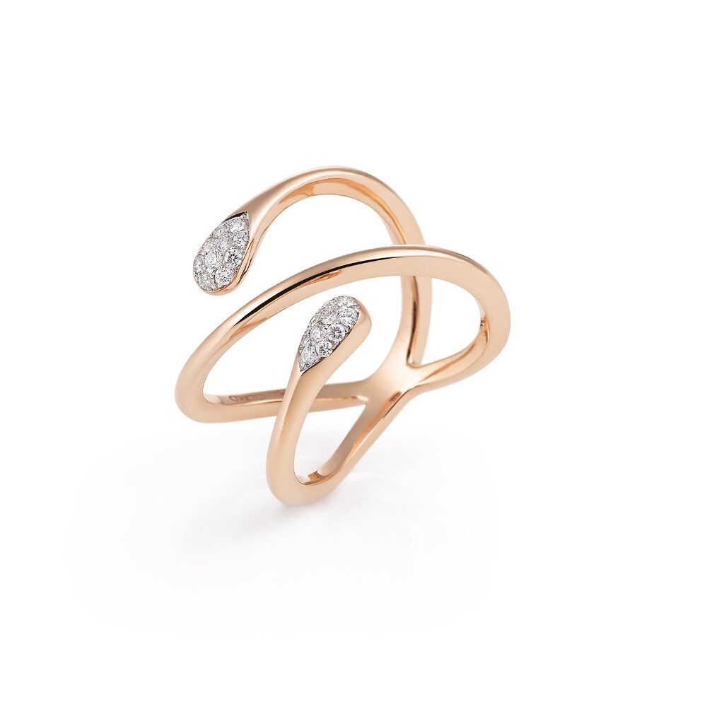 Al Coro Goccia Ring - R7558R - Roségold 750/-