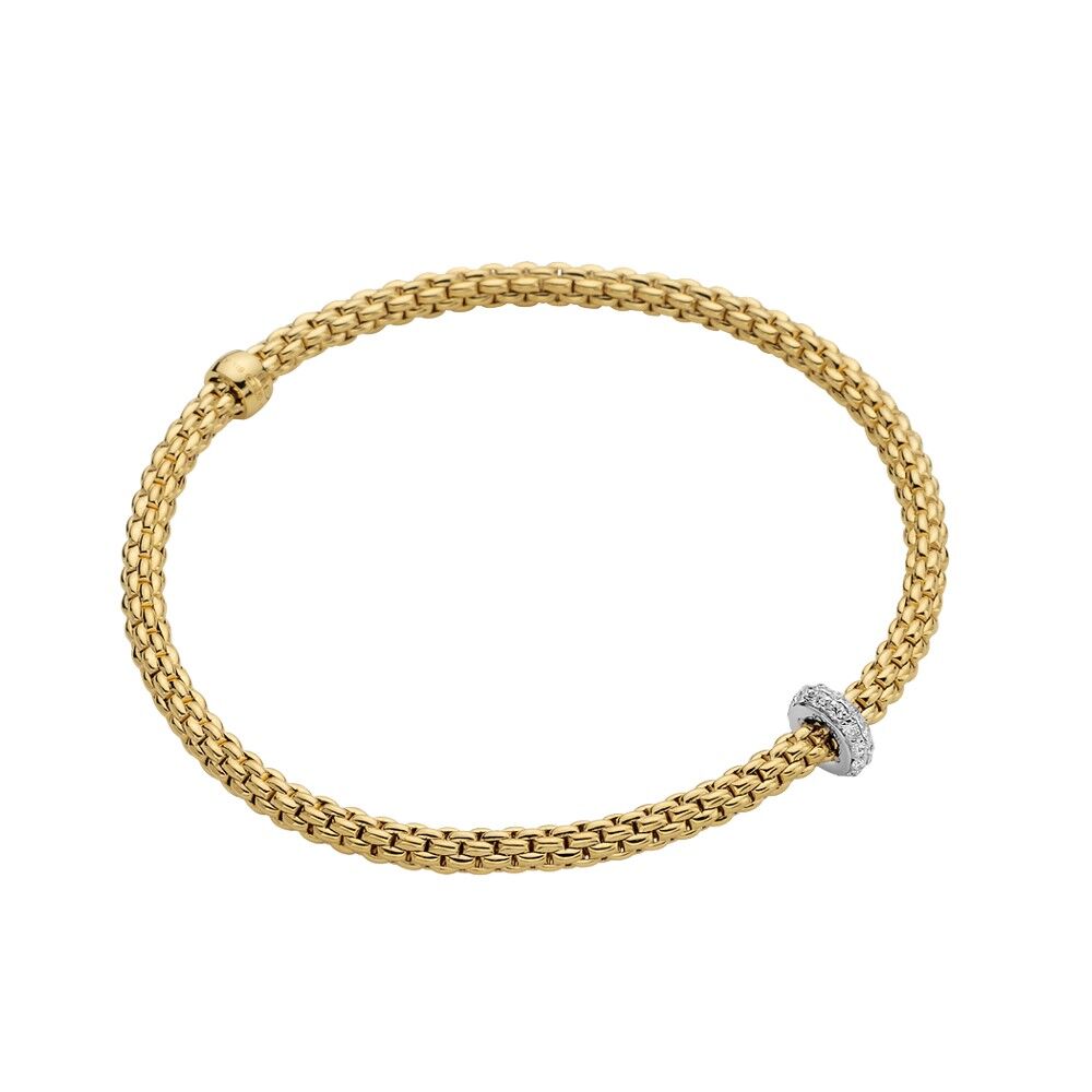 Fope Flex'it Armband - PRIMA Collection - Gelbgold 750/- 745B BBR GB - Länge M