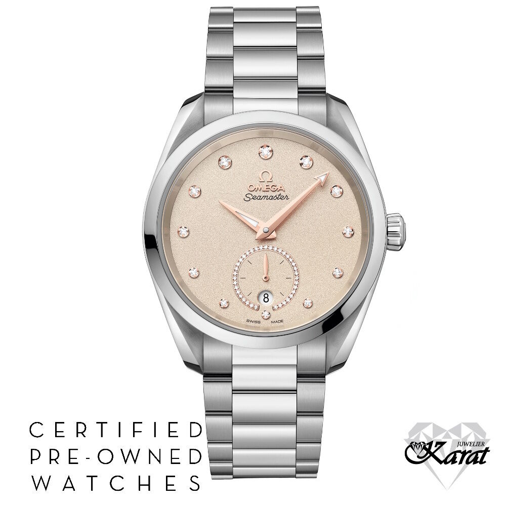 PRE-OWNED OMEGA Seamaster Aqua Terra 150M Co‑Axial Master Chronometer Small Seconds 38mm 220.10.38.20.59.001