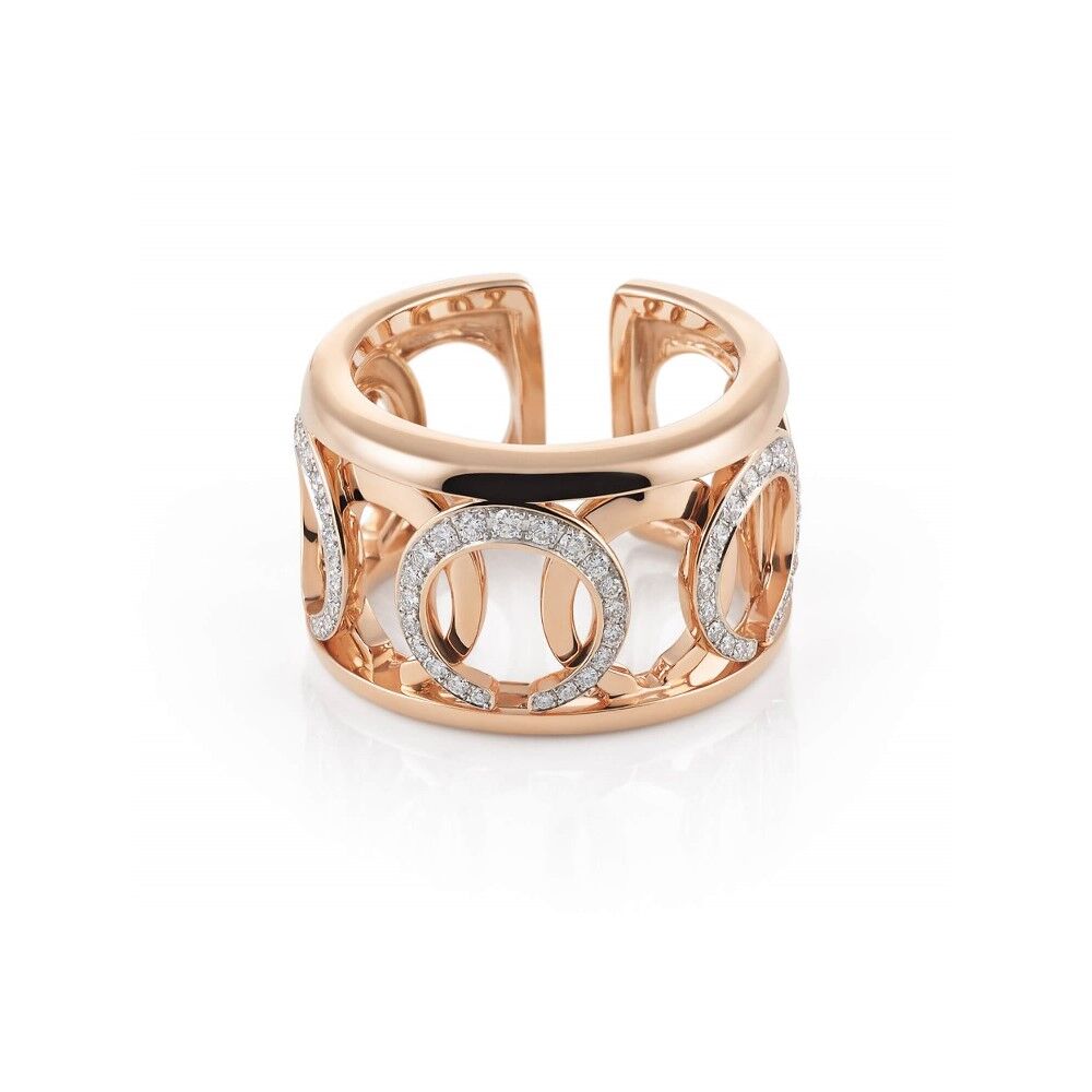 Al Coro Mezzaluna Ring - R7625WR - Roségold 750/- 