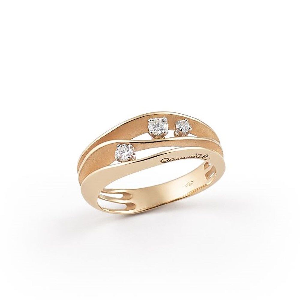 Annamaria Cammilli Essential DUNE Ring - GAN2662J - Orange Apricot Gold 750/-