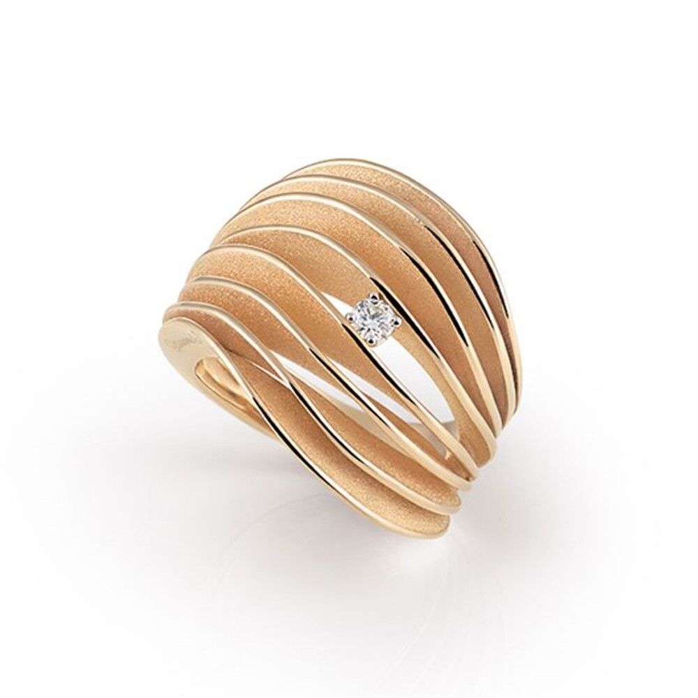 Annamaria Cammilli Essential VELAA Ring - GAN3151J - Orange Apricot Gold 750/-