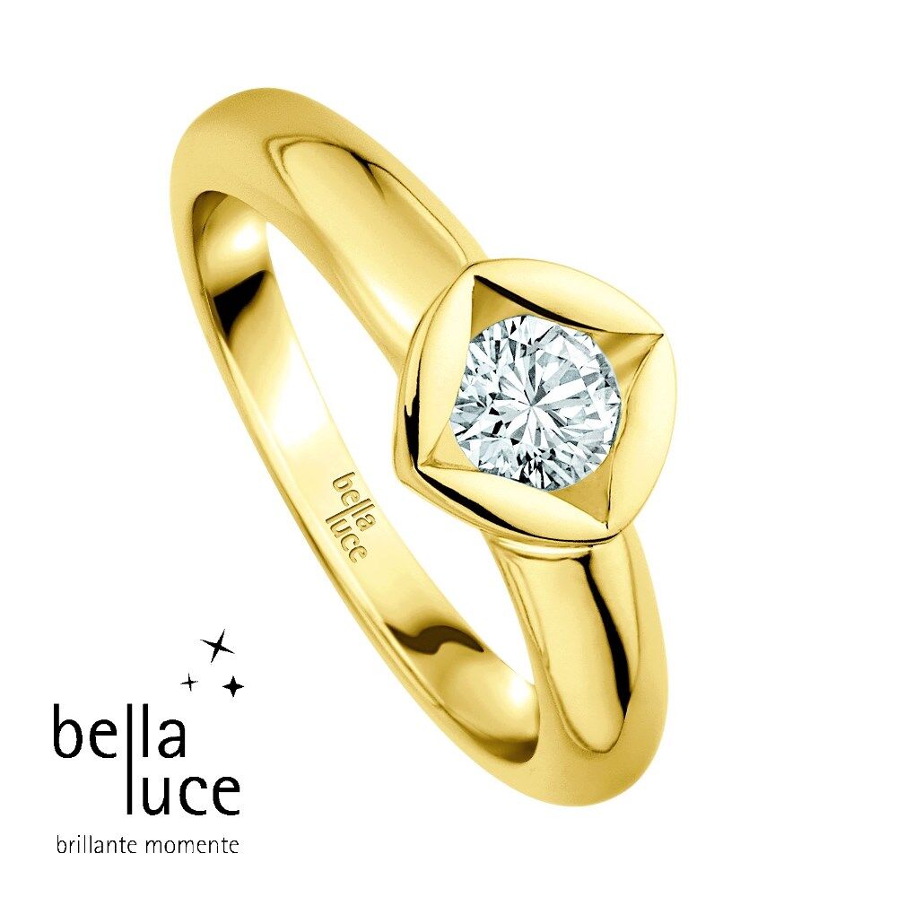 bellaluce Solitaire Ring Gelbgold 585/- 0,15ct / EH000678