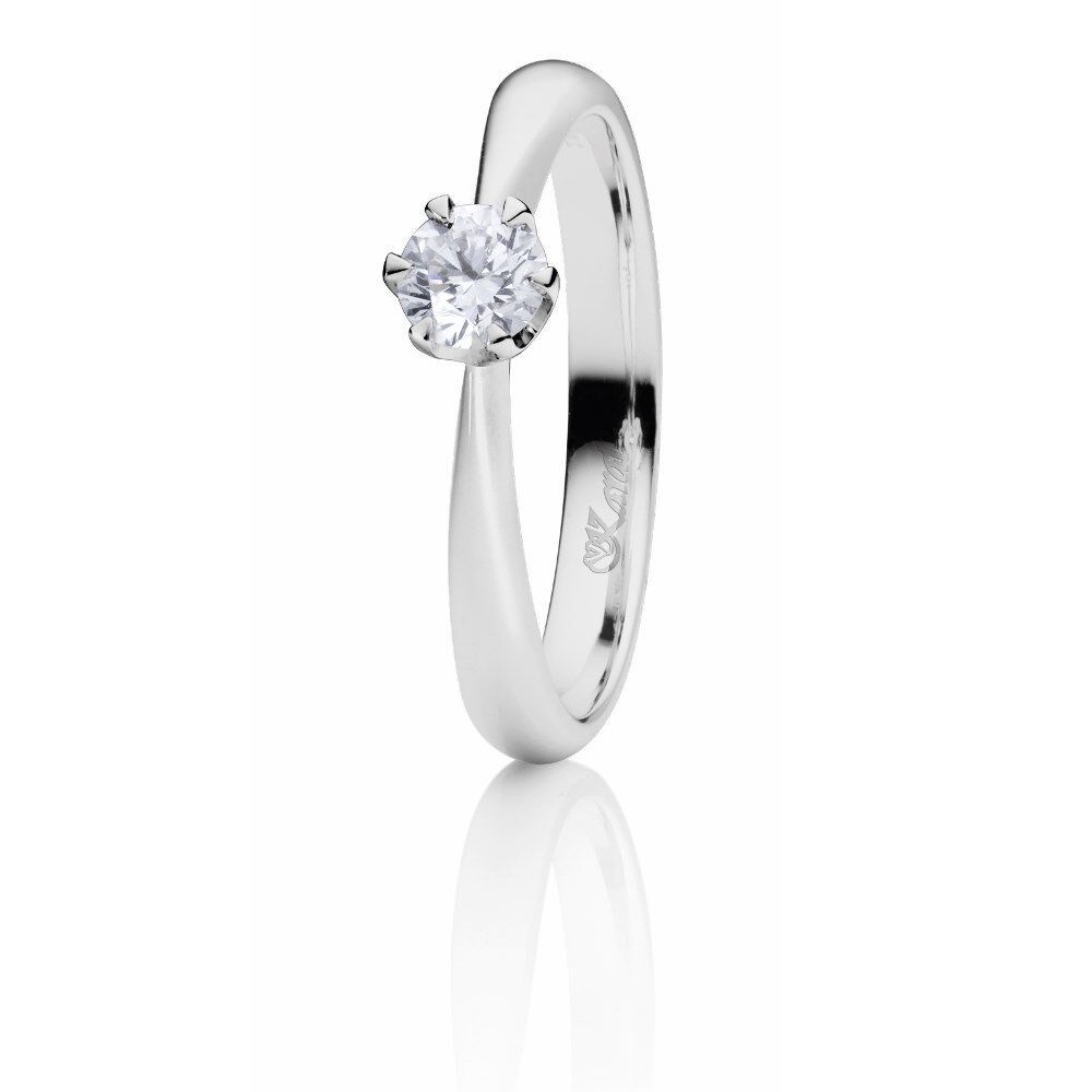 Juwelier Karat Ring Platin 950/- 0,30ct