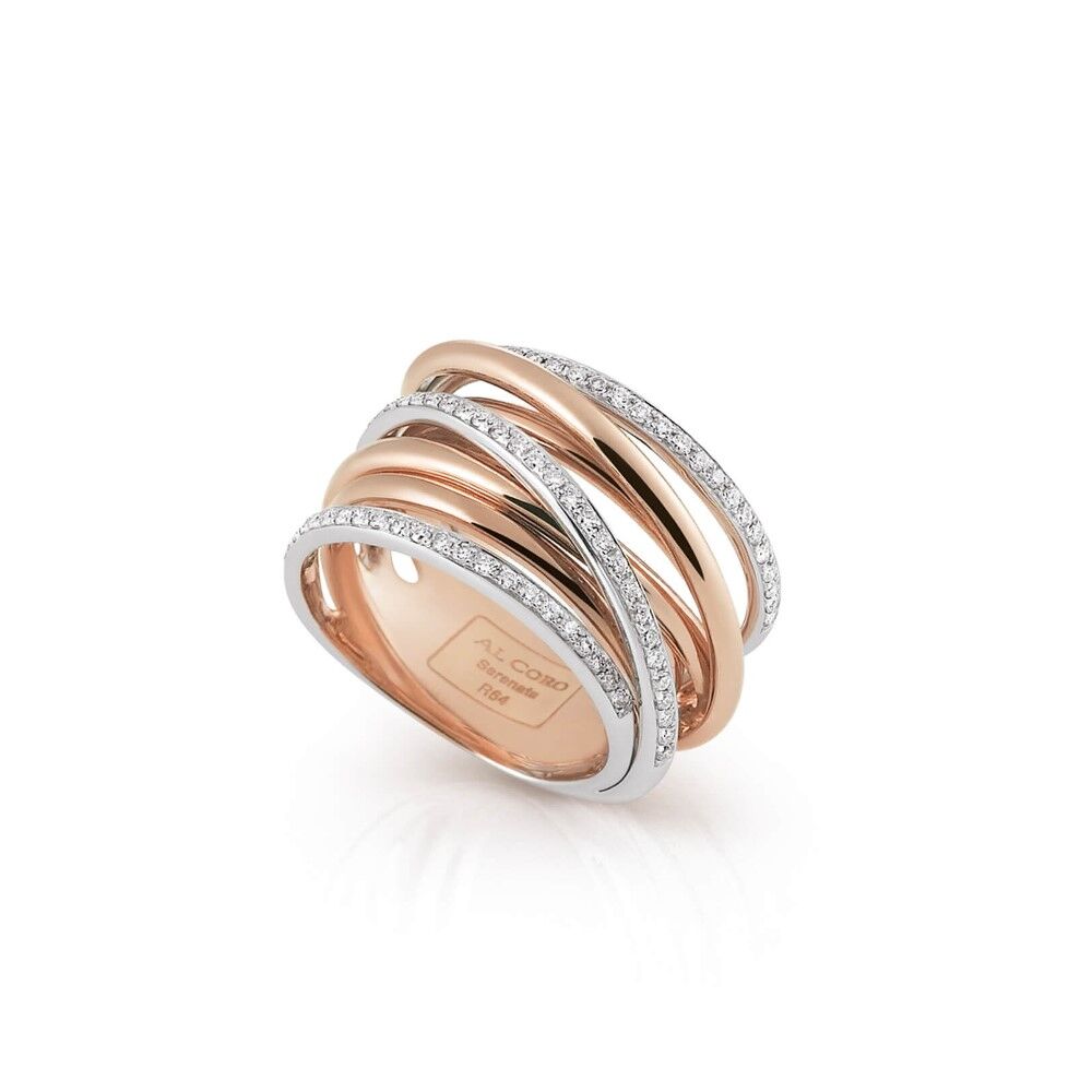 Al Coro Serenata Ring - R6405R - Rotgold 750/- 