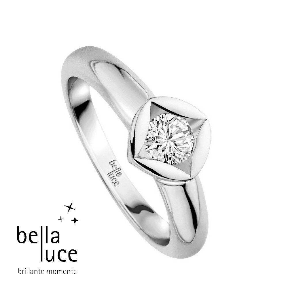 bellaluce Solitaire Ring Weißgold 585/- 0,10ct / EH000677