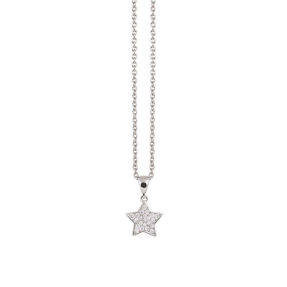 Al Coro Amici Anhänger mit Kette - NP9131WW + K06W45 - Weißgold 750/-