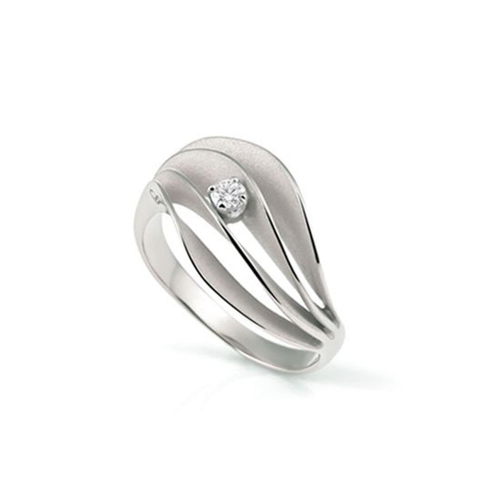 Annamaria Cammilli Essential VELAA STAR Ring - GAN3245 W - White Ice Gold 750/-