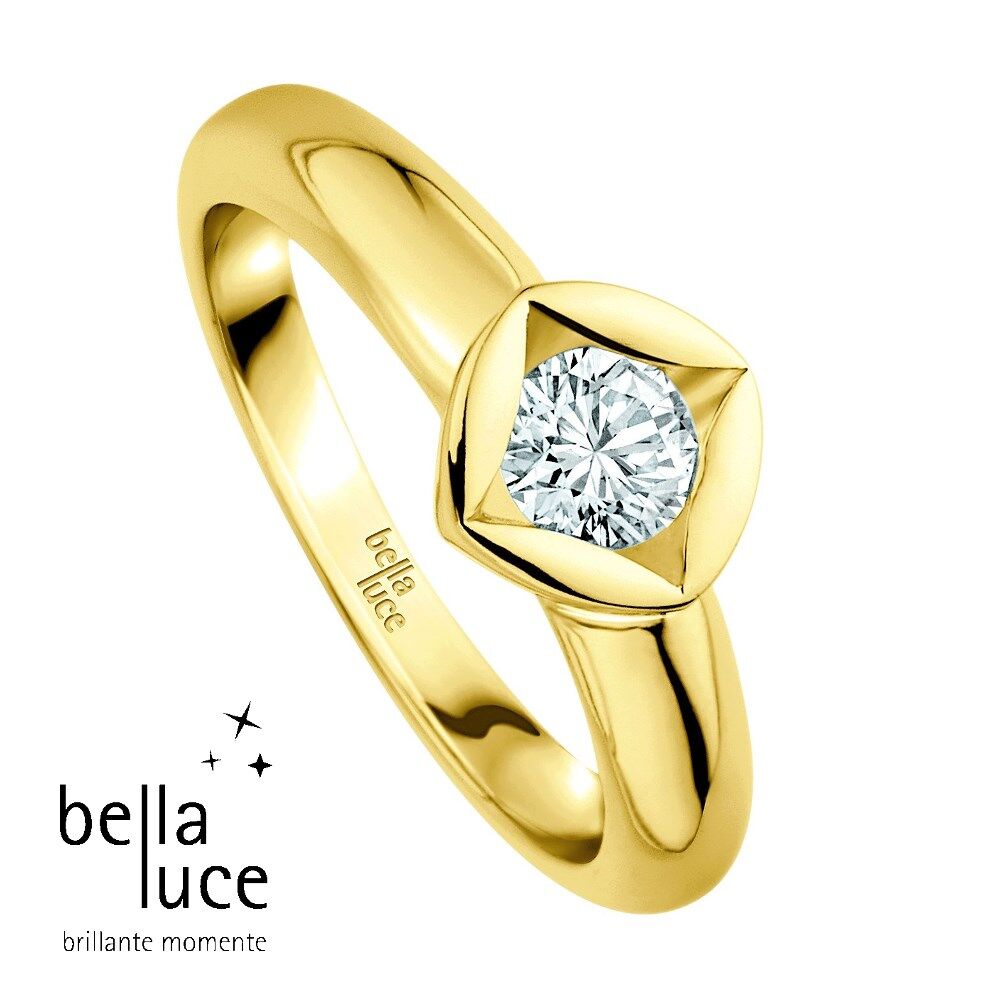 bellaluce Solitaire Ring Gelbgold 585/- 0,20ct / EH000680