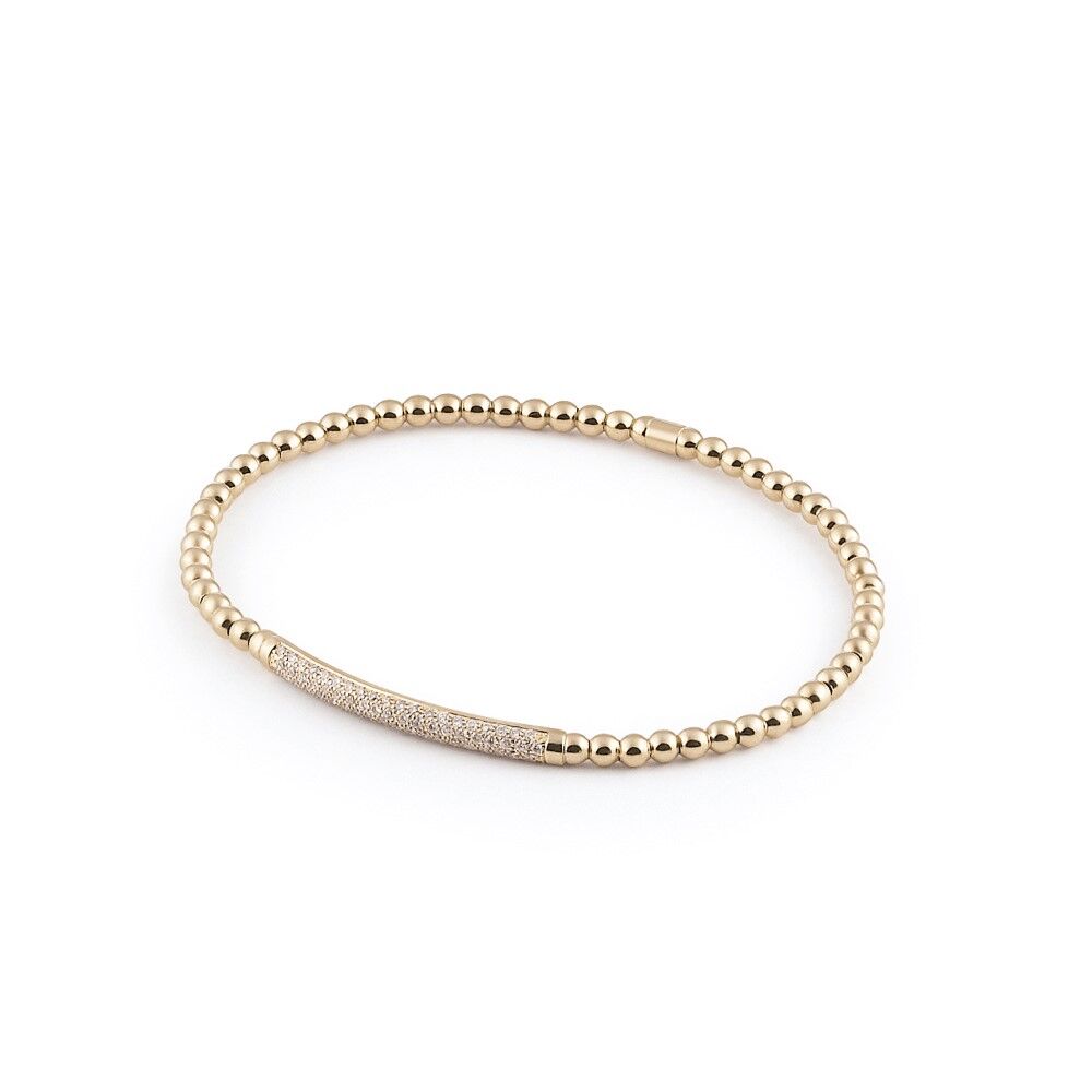 Al Coro Stretchy Armband - A350G - Gelbgold 750/-